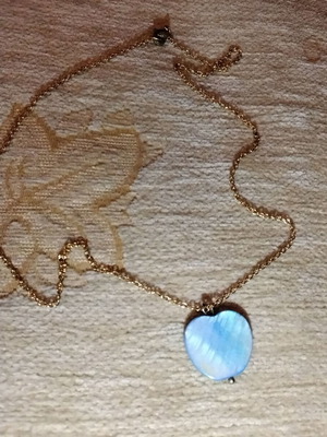 Necklace new, gold and turquoise