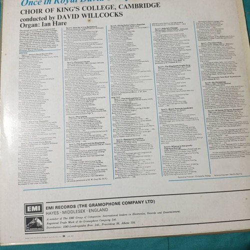 Once in Royal David's City classical record like new