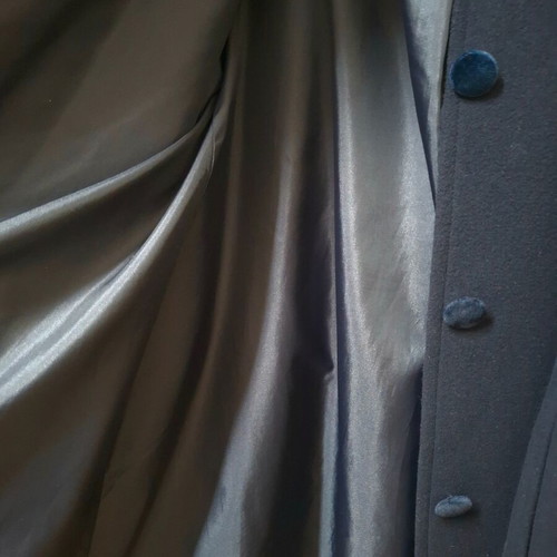 Blue wool-cashmere coat new, size L