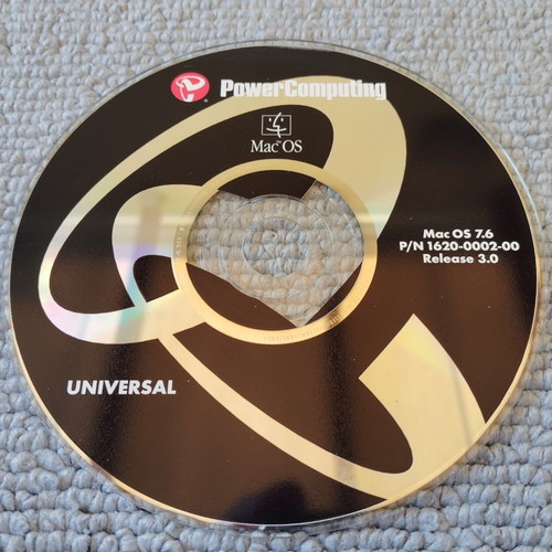Collector's Power Computing MacOS 7.6 Universal CD-ROM like new