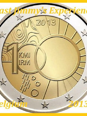 2013 Belgium Commemorative 2 Euro Coin Royal Meteorological Institute UNC