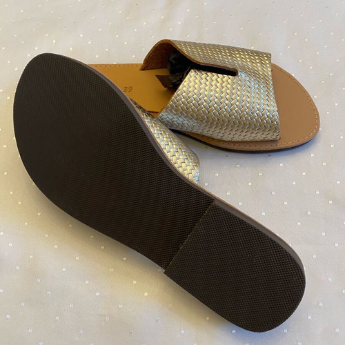 Keep Fred leather sandals new, gold, size 39