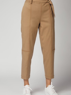 4tailors Pants XS 34 Beige New with Removable Belt