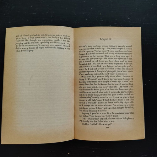 The Catcher in the Rye by J.D. Salinger used, Penguin edition in English
