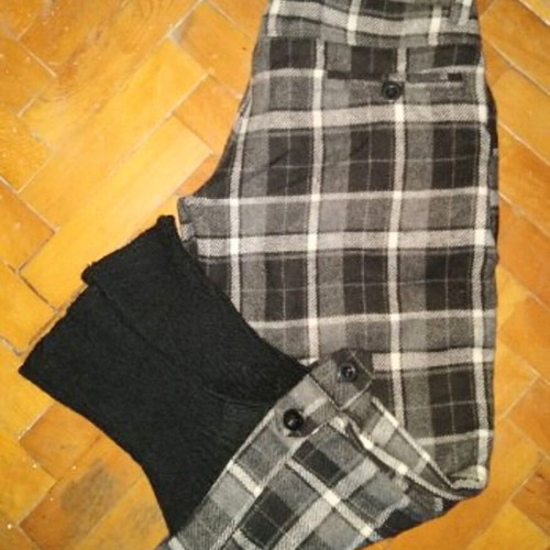 Women's checked bermuda shorts with built-in leggings used, size S/M, Alessa model