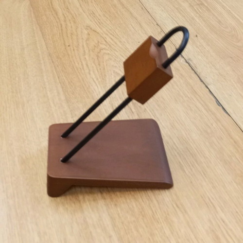 Modern wooden bottle holder like new, minimal design