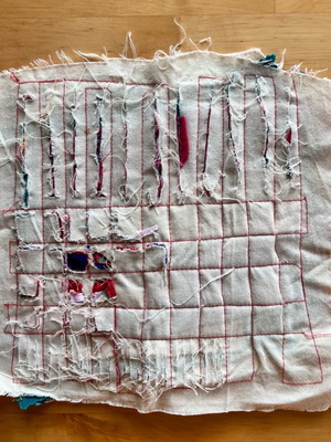 Cotton patchwork placemat single new