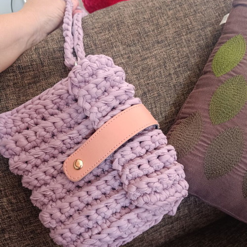 Small handmade handbag, lightly used, fits phone and wallet
