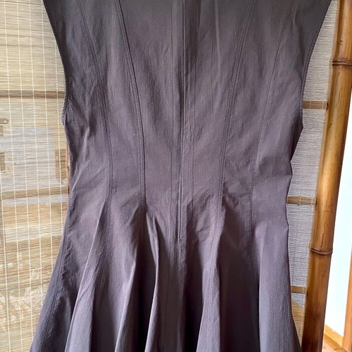 Zara brown mini dress size L new