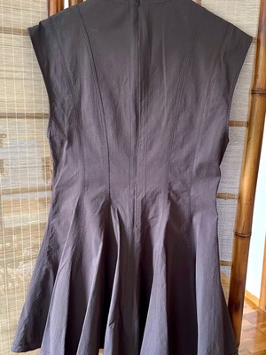 Zara brown mini dress size L new