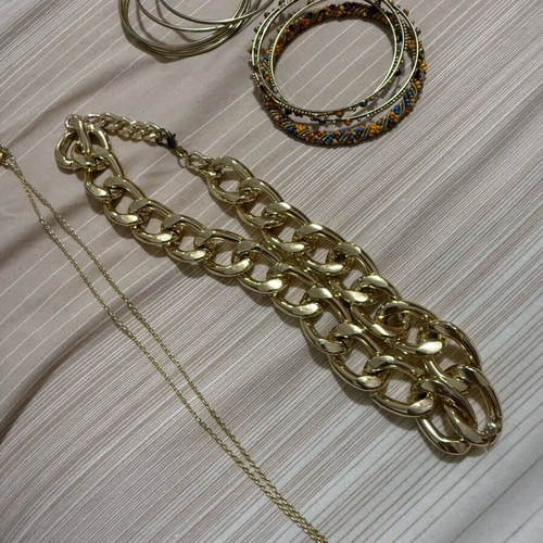 Bracelets used and necklace