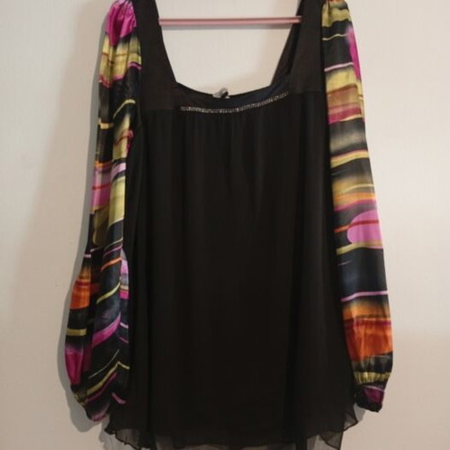Blouse with unique sleeves size medium new