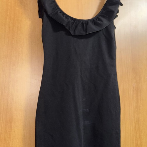 Anel black mini backless dress