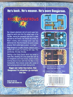Rick Dangerous 2 Commodore Cassette used without manual