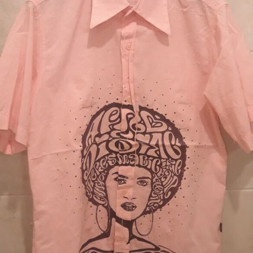 Kulte Vintage Pink "Afro" Shirt Unisex
