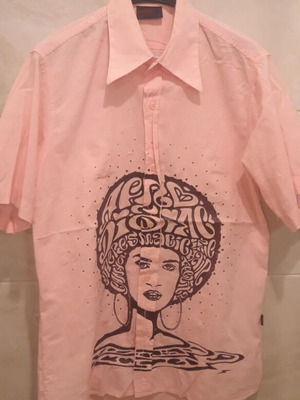 Kulte Vintage Pink "Afro" Shirt Unisex