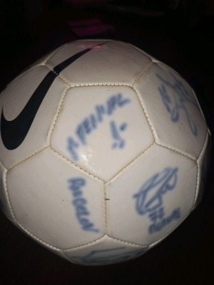 Nike ball used with PAOK players' signatures before 2017