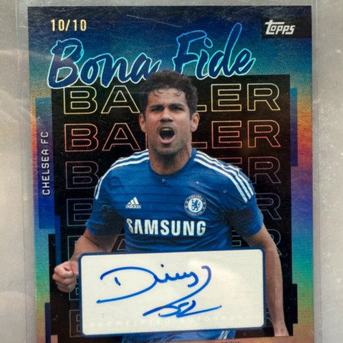 Diego Costa Autographed Numbered Card 10/10 Chelsea FC 2026
