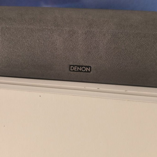 Denon AVR 1306 amplifier with subwoofer and five speakers
