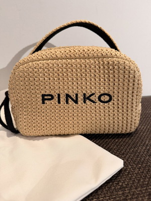 Pinko handbag new, black and beige