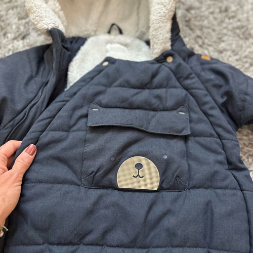 Obaibi baby jumpsuit used, navy blue, 18-23 months