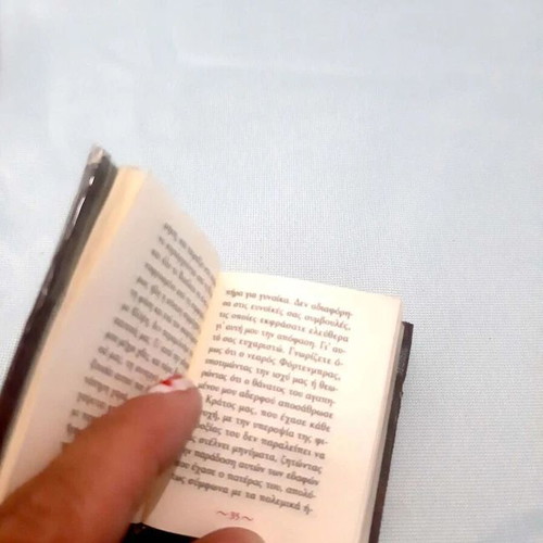 Miniature books used, "The Picture of Dorian Gray" & "Hamlet"