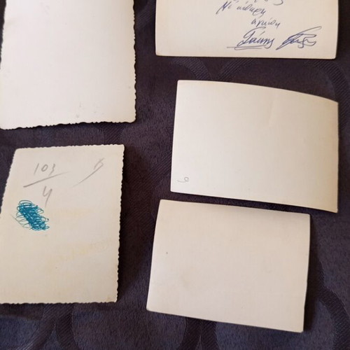 Old military photos set of five used