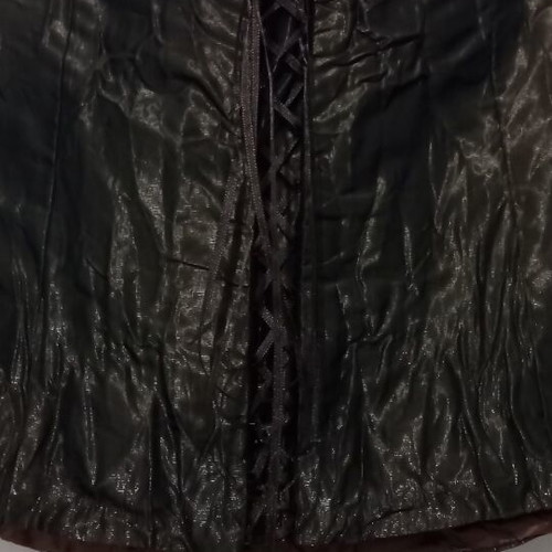 Corset bustier with laces, new, size M/L, bronze color
