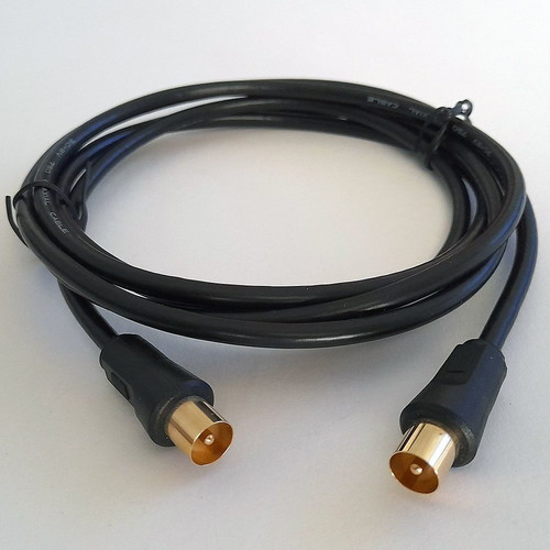 Coaxial antenna cable male to male used 1.8 meters