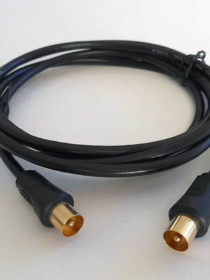 Coaxial antenna cable male to male used 1.8 meters