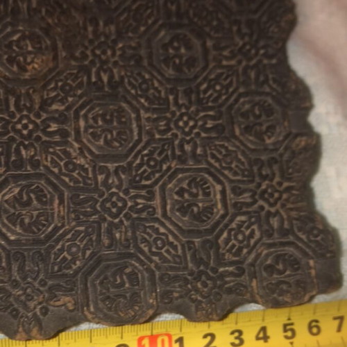 Indian wooden fabric stamp vintage handmade used
