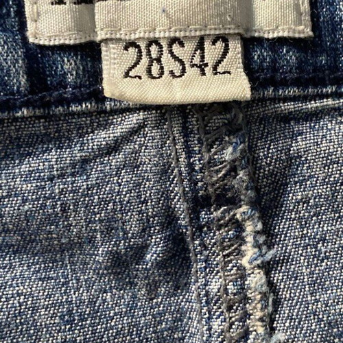 Terranova denim mini skirt with embroidery size S like new