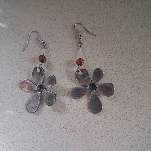 Handmade Long Earrings set new with gift hoop