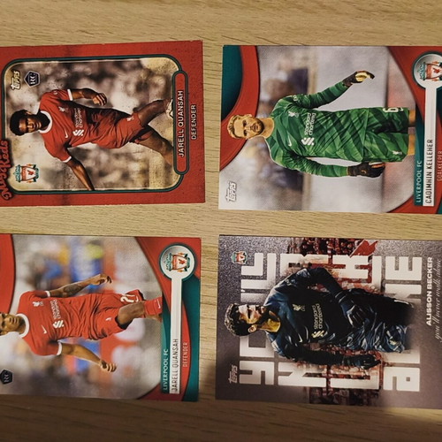 Liverpool team cards like new
