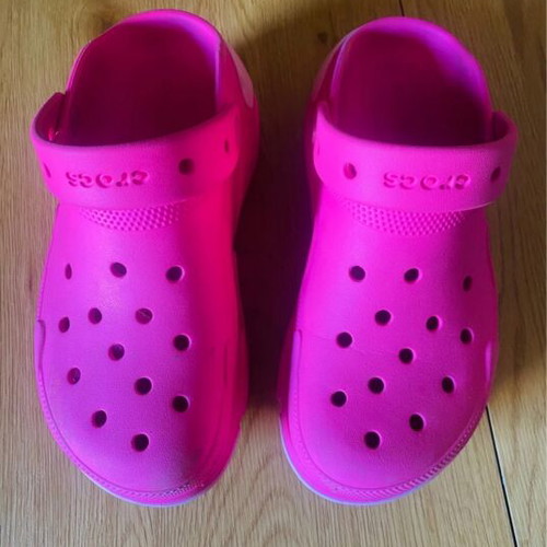 Crocs pink size 41 like new, double deck