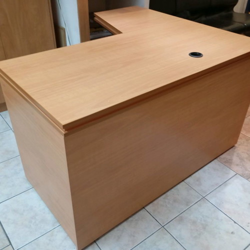 Corner desk used, reception desk