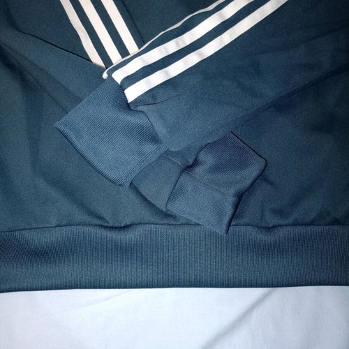 Adidas vintage jacket used, limited edition, white and blue, size S