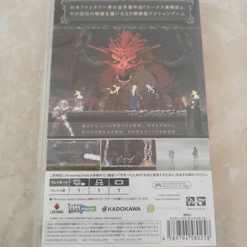 Record of Lodoss War Deedlit in Wonder Labyrinth Nintendo Switch game like new with artbook and OST CD