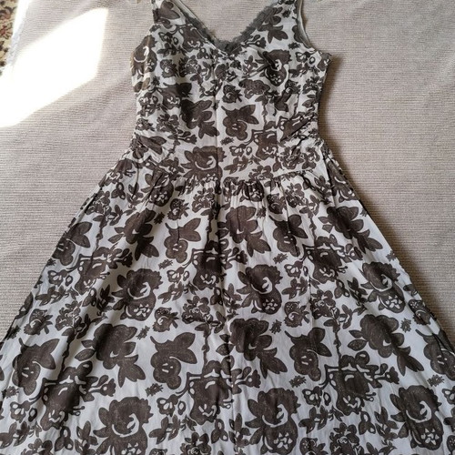 Marc O'Polo cotton dress new, size S, beige and brown