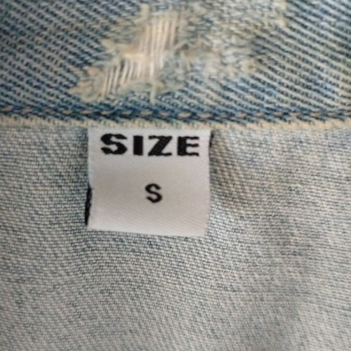 Jean vest unisex, small size, blue