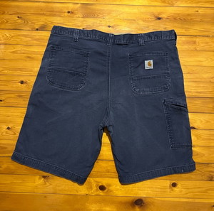Vintage gray/dark blue carhartt workwear baggy knee shorts size 36