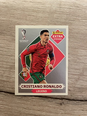 Cristiano Ronaldo Extra Sticker 2022 Silver like new