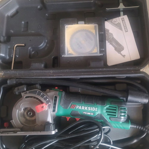 Mini circular saw Parkside lightly used