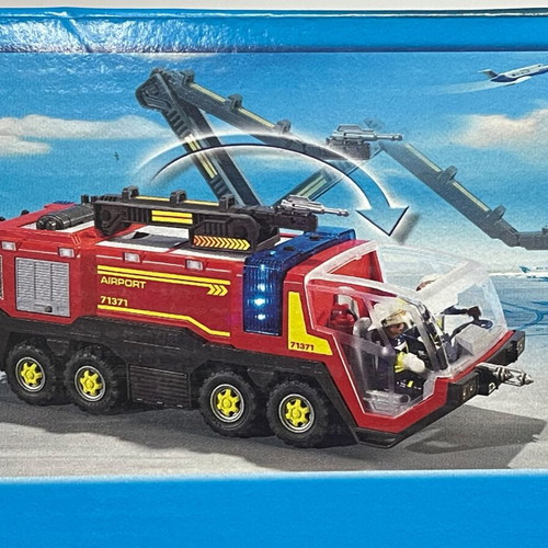 Playmobil City Action 71371 Airport Fire Truck with Sounds and Lights new
