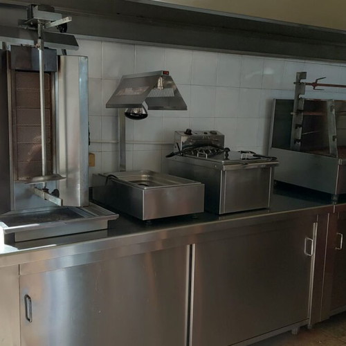 Professional stainless steel catering equipment used