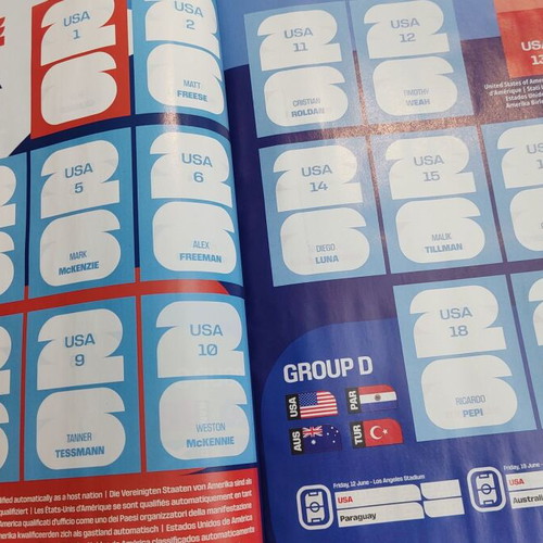Panini FIFA World Cup 2026 Sticker Album new with 6 stickers