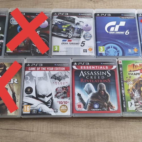 13 PlayStation 3 games, complete with manuals