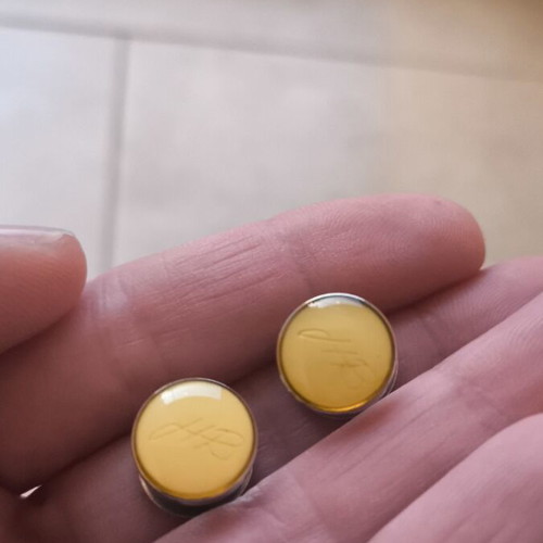 Hugo Boss cufflinks yellow like new