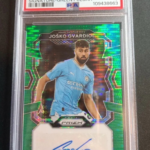 Panini Prizm 2023-24 Josko Gvardiol Auto Psa 10 Manchester City card like new