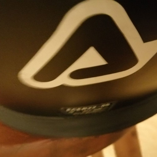 Acerbis Moto helmet used, black motocross design